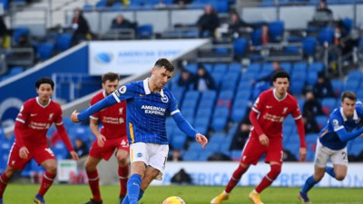 Liverpool, Brighton'a karşı son dakikada üzüldü