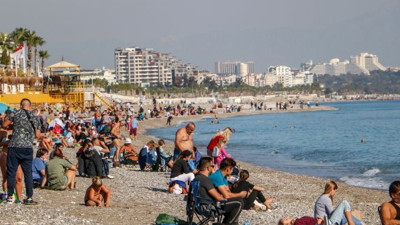 Yasak sonrası sahile koştular