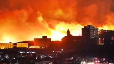 Kolombiya'daki yangında yüzlerce kişi evsiz kaldı