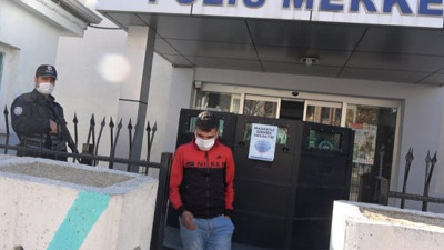 Ekmek almaya maskesiz giden genç, polise yakalandı