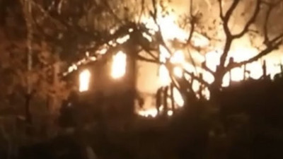 Sobadan çıkan ateş evi kül etti