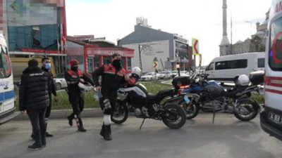 Ters yöne girmek isterken jandarmaya çarptı