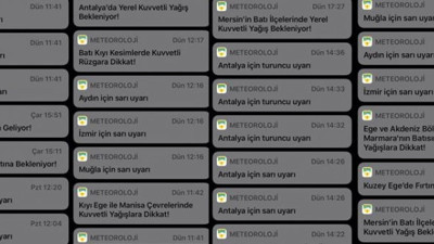 Meteoroloji 2 gündür bas bas bağırıyor. Tam 36 uyarı yaptılar