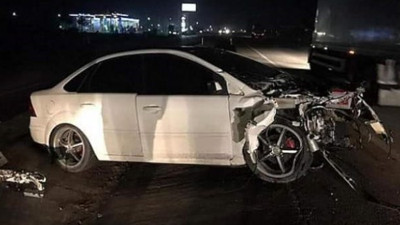 Konya’da feci kaza, otomobilin motoru 25 metre uzağa fırladı