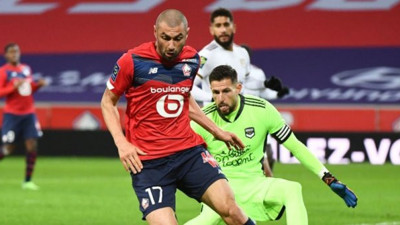 Bordeaux'u 2-1 yenen Lille, maç fazlası ile lider oldu