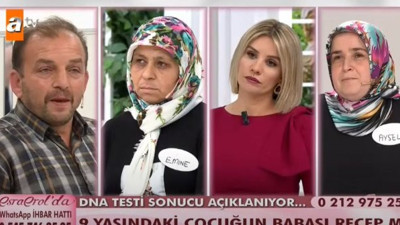 Esra Erol'da bir DNA testi olayı daha. Canlı yayında çocuğun babasını açıkladılar