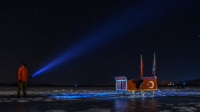 Çıldır Gölü’nde yıldızların dansı böyle görüntülendi