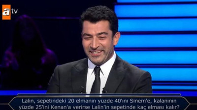 Kenan İmirzalıoğlu gülmekten kendini alamadı. Kim Milyoner Olmak İster’e damga vuran soru