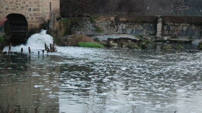 Bartın Irmağı yeniden köpürdü