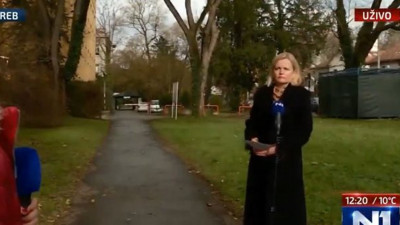 Depreme canlı yayında yakalanan Hırvat muhabir neye uğradığını şaşırdı