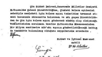 2011’de aşı üretim merkezi kapatılan Hıfzısıhha Atatürk ölmeden Çin’e karşılıksız 1 milyon aşı göndermişti