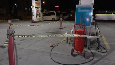 Benzin istasyonunda facianın ucundan dönüldü