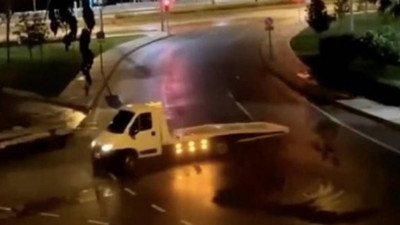 Çekiciyle drift attı ceza yiyince suçu annesine attı