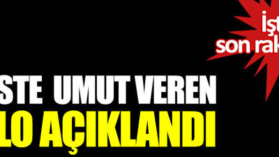 Korona virüste umut veren tablo açıklandı