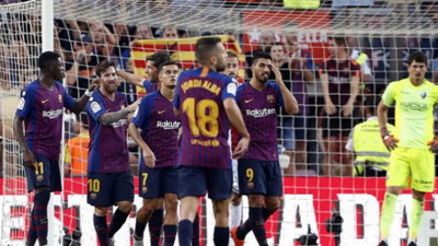 Barcelona ile Huesca karşılaşması tek gollü bitti