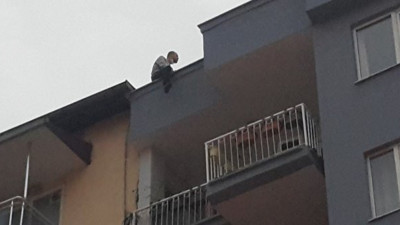 İntihar girişiminde bulunan şahıs olmayan çocuklarını görmek istedi