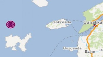 Gökçeada açıklarındaki deprem çevre illerden hissedildi