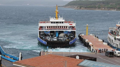 Bozcaada'ya bazı feribot seferleri iptal edildi (07 Ocak 2021)