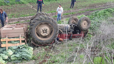Traktör devrildi görenler hüngür hüngür ağladı