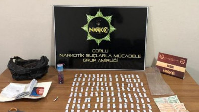 Çorlu'da uyuşturucu operasyonu (14 Ocak 2021)
