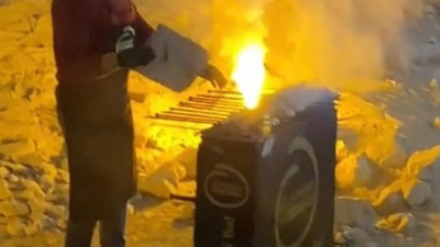 Şanlıurfa'da kilisenin içinde mangal yaktılar