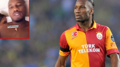 Galatasaray'ın eski yıldızı Drogba topu taşa vurdu. Isırık çığlığı