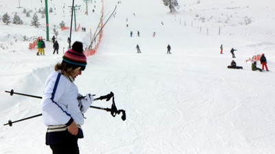 Bolu'da hafta sonu kayak keyfi