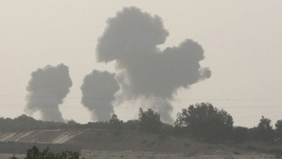 İsrail’in yaptığı hava saldırısından yeni görüntüler