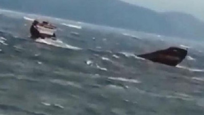 Eda Fırtınası gemiyi ortadan ikiye böldü. Bartın'da azgın dalgalar 5 denizciyi yuttu