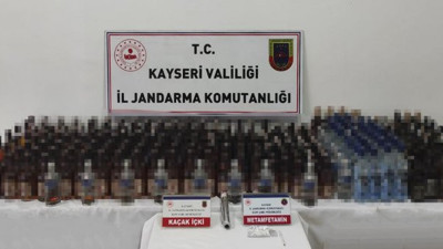 Kayseri'de kaçak içki operasyonu