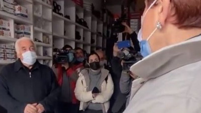 Ankaralı esnaf Akşener'i bu sözlerle karşıladı: En zor dönemde yalnız bırakmıyorsunuz