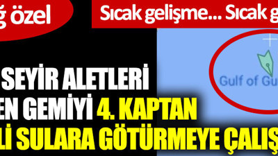 Bütün seyir aletleri sökülen gemiyi 4. kaptan güvenli sulara götürmeye çalışıyor
