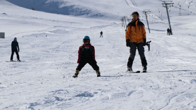 Van'da kayak sezonu bu sezon çok geç açıldı