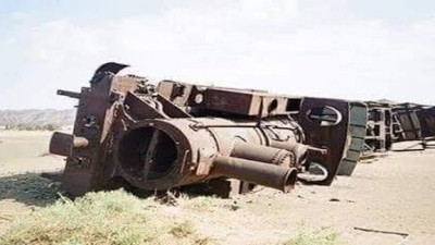 İngiliz casusu ünlü Arabistanlı Lawrence'in Hicaz Demiryolu'nda Araplara sabotaj düzenlettiği Osmanlı treni