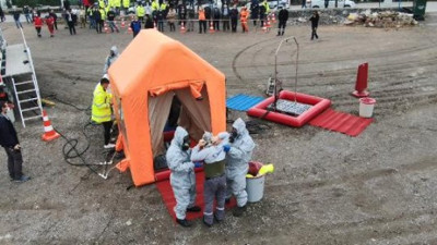 AFAD'dan nefes kesen tatbikat