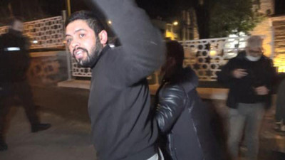Sokağa çıkma kısıtlamasını ihlal eden adam gazetecileri tehdit etti