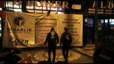 Kapalı kafeye korona baskını