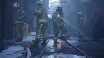 Bayrampaşa'da korkutan yangın (09 Şubat 2021)