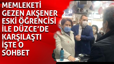 Memleketi gezen İYİ Parti Genel Başkanı Meral Akşener'e Düzce'de büyük sürpriz