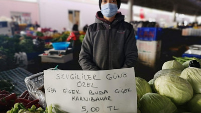 Manavın şeytani zekası. Kampanyayı duyan kapış kapış aldı. Reklamcıları kıskançlıktan çatlattı