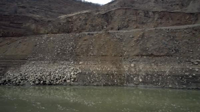 2 yıl sonra ilk kez görüldü. Sular çekilince ortaya çıktı