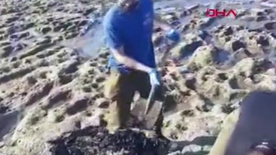 İsrail'de katran felaketi sahilleri kapattırdı ıldı