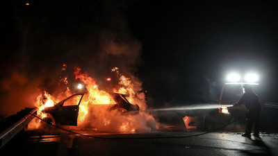 Faciadan kıl payı dönüş. Dehşet anları kameraya yansıdı