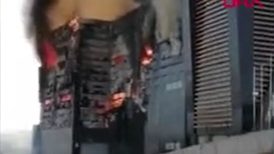 Kahramankazan'da fabrika yangını (26 Şubat 2021)