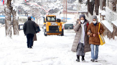 Erzurum mart ayına kar yağışıyla başladı