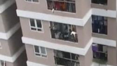 12'nci kattan düşen çocuğu havada yakaladı. Kahraman kurye