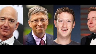 Milyarderlere soğuk duş. Jeff Elon Bill Mark gitti paracıklar