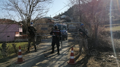 Sinop'ta bir köyde korona virüs karantinası (04 Mart 2021)