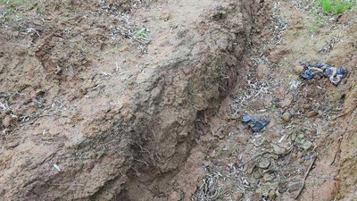 Kazdıkça acı tablo ortaya çıktı. Polis devriye sırasında buldu