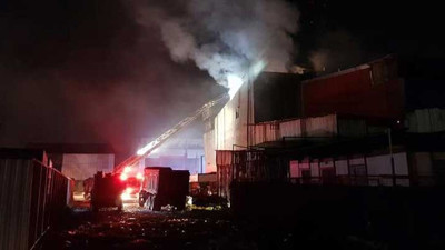 Oto tamirhanesinde korkutan yangın